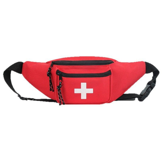 36 x 10 x 14CM  Extra Large Empty First Aid Kit Waist Pack –Waterproof Thickened Oxford Cloth Emergency Medical Crossbody Bag for Outdoor Activity