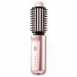 Rose Gold 2 in 1 Wireless Hair Straightener and Curler Brush - Lightweight Ceramic Negative Ion Hair Styler with 4 Adjustable Temps and Anti-Scald Dense Comb Teeth, TypeC Charging