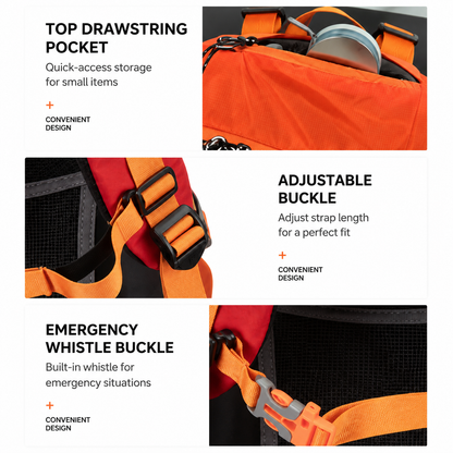 40L Green Lightweight Outdoor Hiking Backpack with Detachable Suspended Frame & Rain Cover - Waterproof Travel Daypack, Multi-Pocket Storage and Gear Attachments for Trekking Camping Cycling Adventures