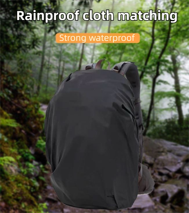 40L Red Lightweight Outdoor Hiking Backpack with Detachable Suspended Frame & Rain Cover - Waterproof Travel Daypack, Multi-Pocket Storage and Gear Attachments for Trekking Camping Cycling Adventures