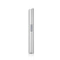 Silver Rechargeable Electric Eyebrow Trimmer - USB Charging, Stainless Steel Rounded Blade, Detachable Washable Head, 4mm/6mm Comb Guides, Portable Facial Hair Remover for Women