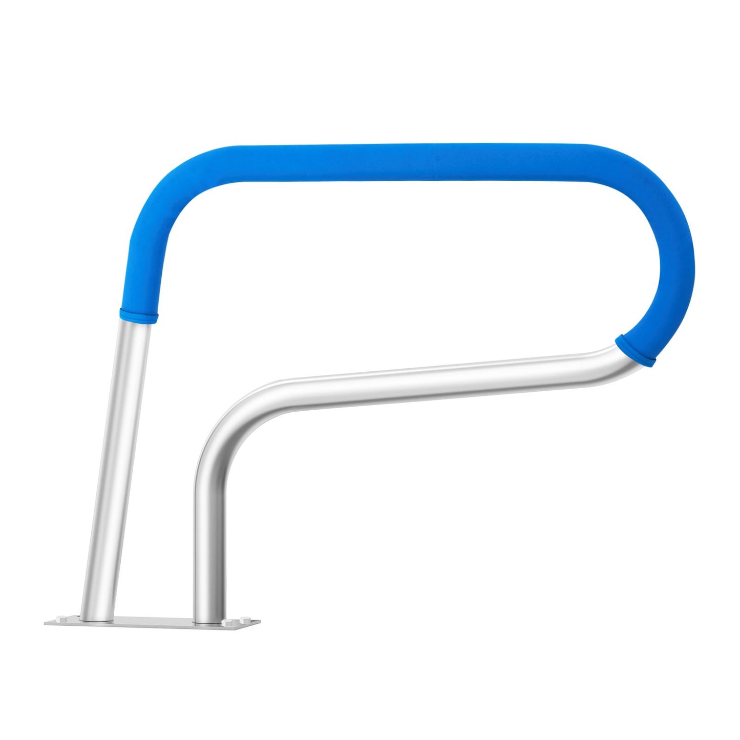 Pool Handrail, 32 x 23 inch Pool Railing, Stainless Steel with Base Plate for Indoor/Outdoor Pools,Swimming Pool Safety Railing for Decks,Rust-Proof Grab Bar w/ Grip Cover&Accessories for Spas