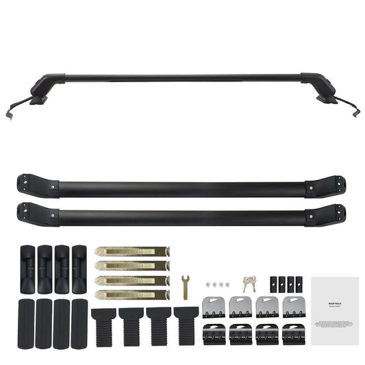 Universal Roof Rack Crossbar for Naked Roof Vehicle Aluminum with Lock