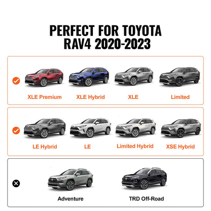 Roof Rack Cross Bars, Compatible with Toyota RAV4 2020-2023, 160lbs Load Capacity, Aluminum Anti-Rust Crossbars with Locks, Rooftop Cargo Bag Luggage Carrier (Not Fit for Adventure/TRD Off-Road)