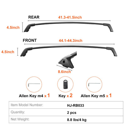 Roof Rack Cross Bars, Compatible with Toyota RAV4 2020-2023, 160lbs Load Capacity, Aluminum Anti-Rust Crossbars with Locks, Rooftop Cargo Bag Luggage Carrier (Not Fit for Adventure/TRD Off-Road)
