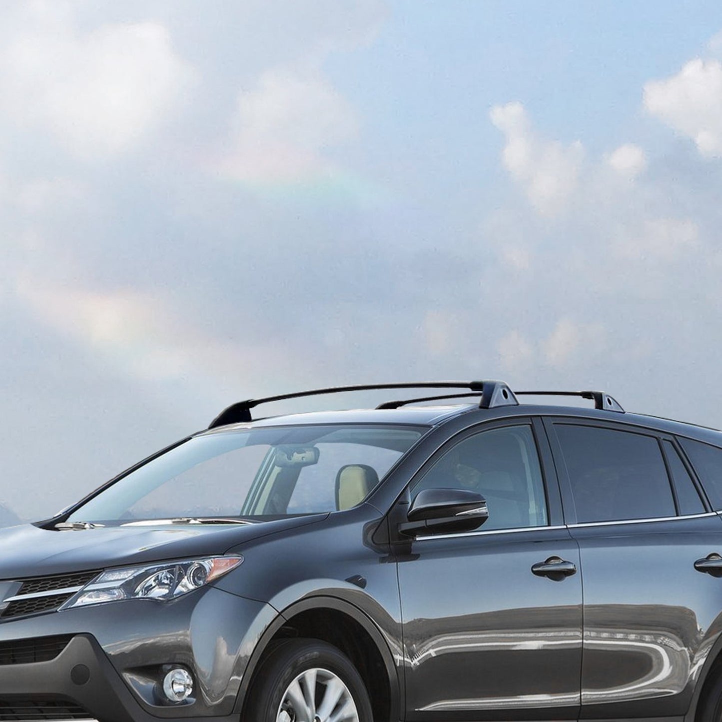 Roof Rack Cross Bars, Compatible with Toyota RAV4 2020-2023, 160lbs Load Capacity, Aluminum Anti-Rust Crossbars with Locks, Rooftop Cargo Bag Luggage Carrier (Not Fit for Adventure/TRD Off-Road)