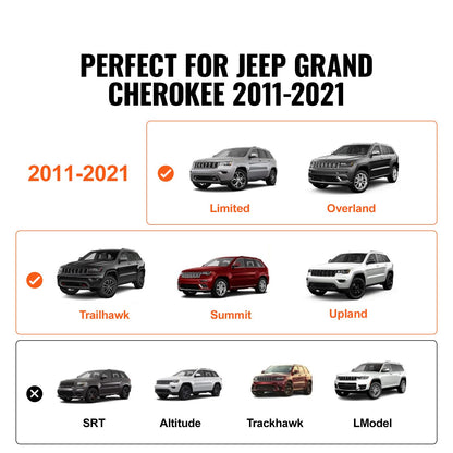 Roof Rack Crossbar for JEEP GRAND CHEROKEE 2011-2021 Aluminum with Lock