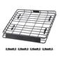 Roof Rack Cargo Carrier, 1095 x 1270 x 105 mm, Universal Rooftop Cargo Basket, Car Top Luggage Holder with 68 kg Max Load Capacity, 4.1 in Fence, Anti-Rust Alloy Steel, Wind Fairing, for SUV Car
