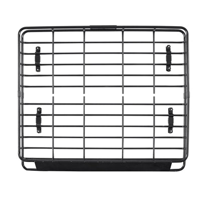 Roof Rack Cargo Carrier, 1095 x 1270 x 105 mm, Universal Rooftop Cargo Basket, Car Top Luggage Holder with 68 kg Max Load Capacity, 4.1 in Fence, Anti-Rust Alloy Steel, Wind Fairing, for SUV Car