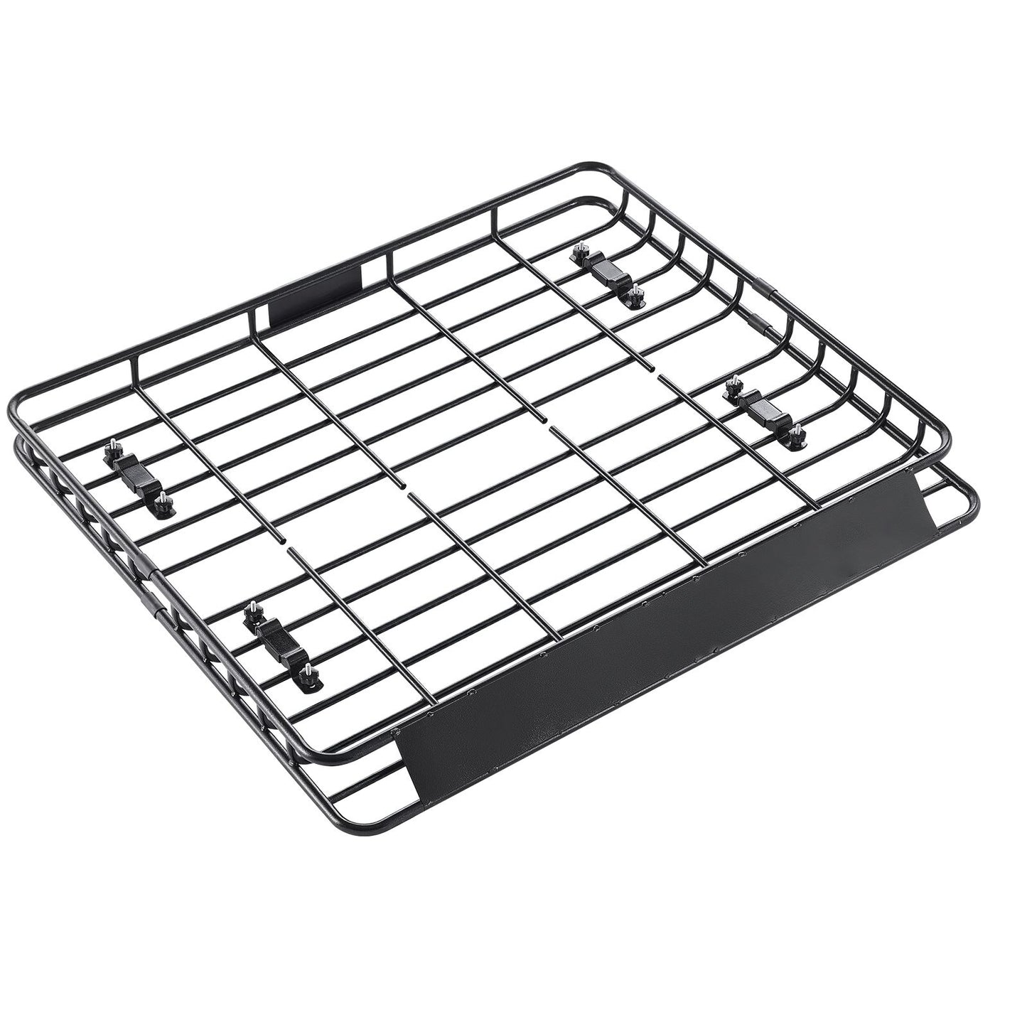 Roof Rack Cargo Carrier, 1095 x 1270 x 105 mm, Universal Rooftop Cargo Basket, Car Top Luggage Holder with 68 kg Max Load Capacity, 4.1 in Fence, Anti-Rust Alloy Steel, Wind Fairing, for SUV Car