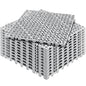 Modular Interlocking Cushion, 12 Pack 30 x 30 cm Splicing Drainage Mats, Soft PVC Interlocking Drainage Floor Tiles, Non-Slip Drainage Holes for Restroom, Bathroom, Kitchen, Pool, Wet Area, Gray
