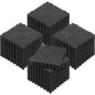 Modular Interlocking Cushion, 55 Pack 30 x 30 cm Splicing Drainage Mats, PVC Interlocking Drainage Floor Tiles, Non-Slip Drainage Holes for Restroom, Bathroom, Kitchen, Pool, Wet Area, Black