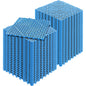 Modular Interlocking Cushion, 55 Pack 30 x 30 cm Splicing Drainage Mats, Soft PVC Interlocking Drainage Floor Tiles, Non-Slip Drainage Holes for Restroom, Bathroom, Kitchen, Pool, Wet Area, Blue
