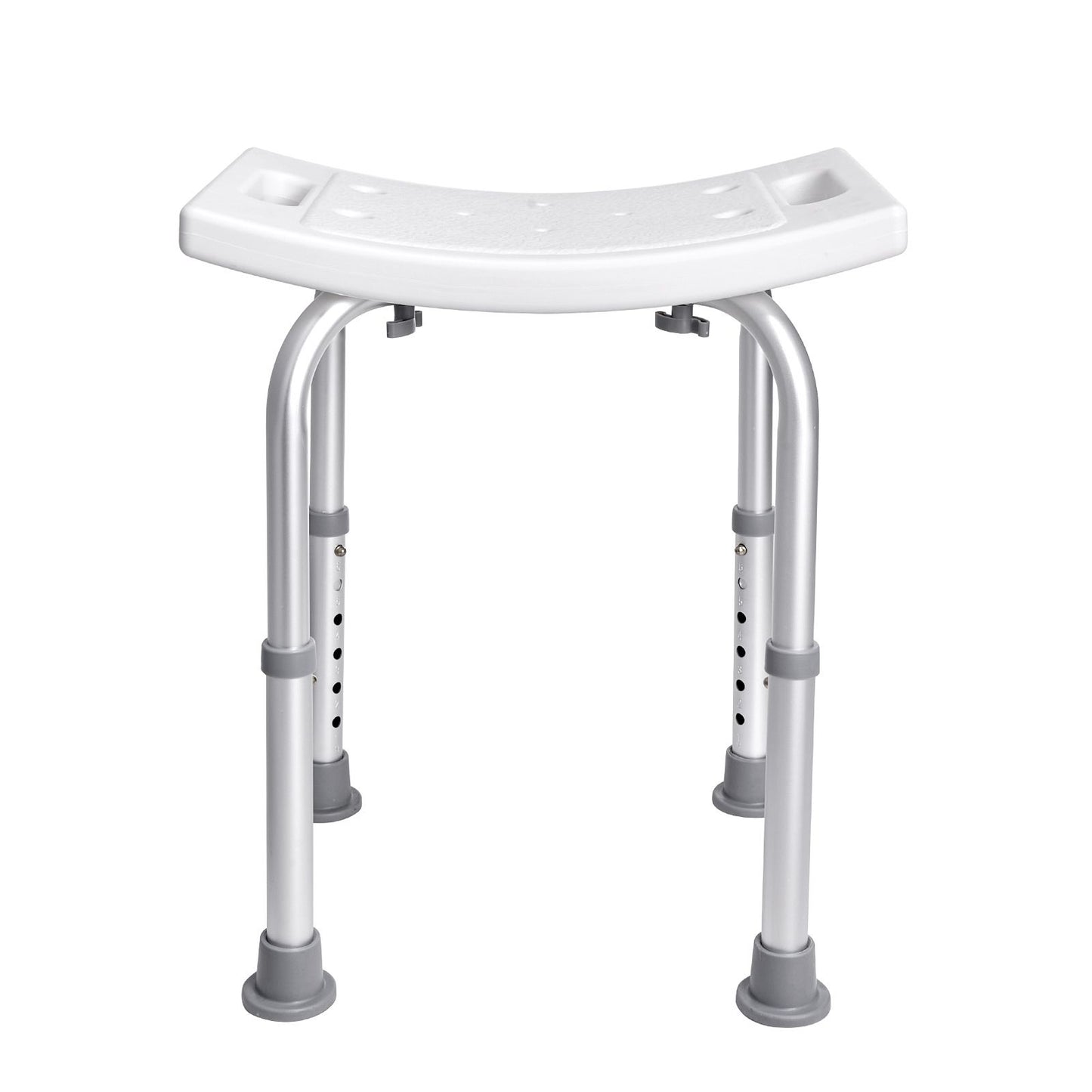 Shower Chair, Adjustable Height Shower Stool with Built-in Handles, Shower Seat for Inside Shower or Tub, Non-Slip Bench Bathtub Stool Seat for Elderly Disabled Handicap, 158.8 kg Capacity