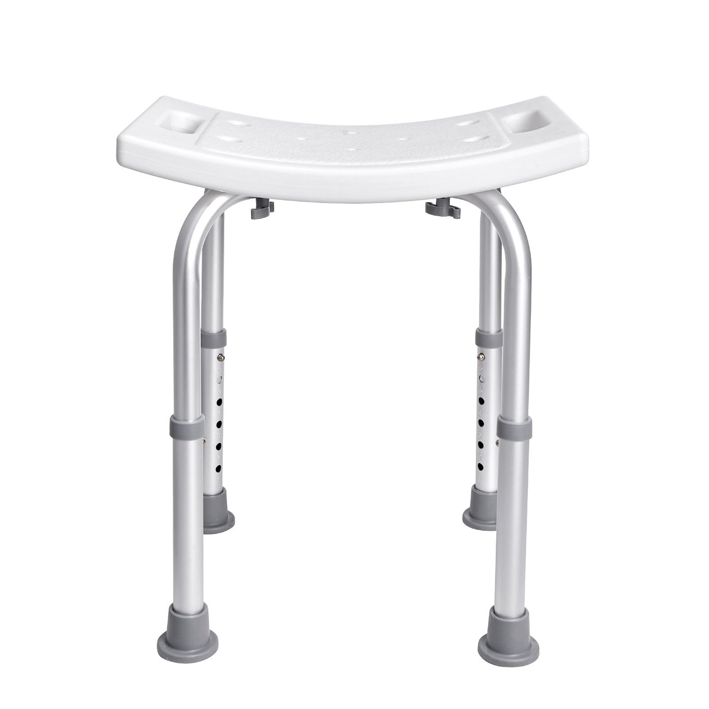 Shower Chair, Adjustable Height Shower Stool with Built-in Handles, Shower Seat for Inside Shower or Tub, Non-Slip Bench Bathtub Stool Seat for Elderly Disabled Handicap, 158.8 kg Capacity