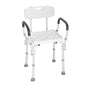 VEVOR Shower Chair, Shower Seat with Back, Adjustable Height Shower Stool, Shower Chair for Inside Shower Bathtub, Non-slip Bathroom Bench Bath Chair for Elderly Disabled Handicap, 158.8 kg Capacity
