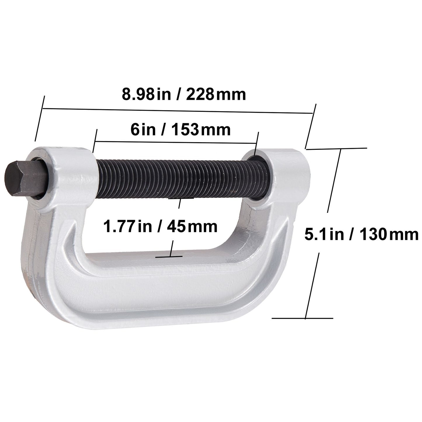 Ball Joint Press Kit, 21 pcs Tool Kit, C-press Ball joint Remove and Install Tools, for Most 2WD and 4WD Cars, Heavy Duty Ball Joint Repair Kit for Automotive Repairing