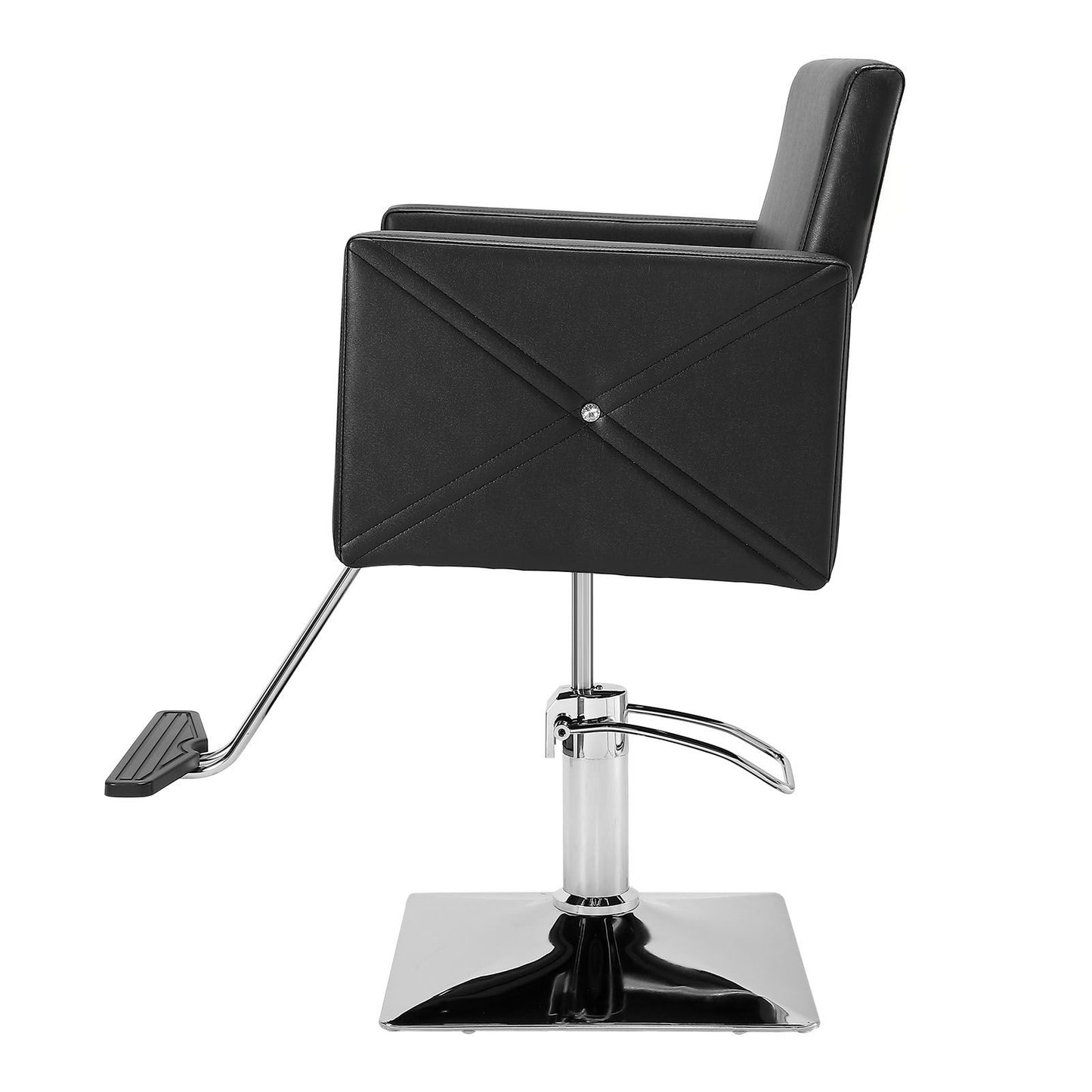 Salon Chair, Barber Chair for Hair Stylist, Styling Chair with Heavy Duty Hydraulic Pump, Swivel Hair Salon Chair with Footrest for Beauty Spa Shampoo, Max Load Weight 330 lbs, Black