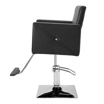 Salon Chair, Barber Chair for Hair Stylist, Styling Chair with Heavy Duty Hydraulic Pump, Swivel Hair Salon Chair with Footrest for Beauty Spa Shampoo, Max Load Weight 330 lbs, Black