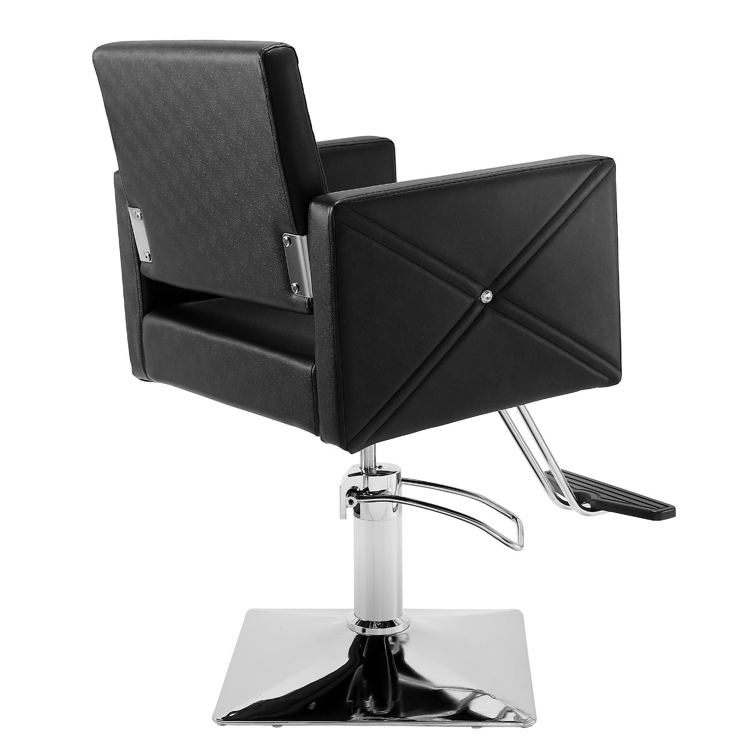 Salon Chair, Barber Chair for Hair Stylist, Styling Chair with Heavy Duty Hydraulic Pump, Swivel Hair Salon Chair with Footrest for Beauty Spa Shampoo, Max Load Weight 330 lbs, Black