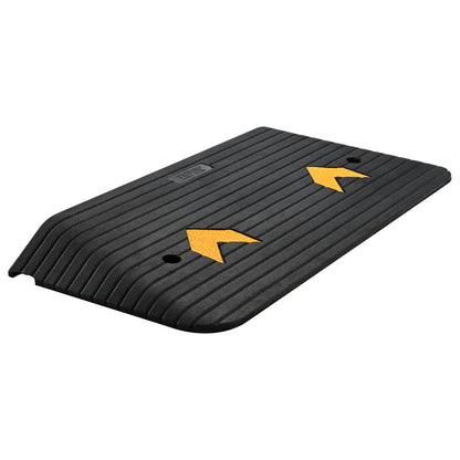 VEVOR Upgraded Rubber Threshold Ramp, 7.6 cm Rise Door Ramp with 1 Channel, Natural Rubber Car Ramp with Non-Slip Textured Surface, 150 tons Load Capacity Curb Ramp for Wheelchair and Scooter