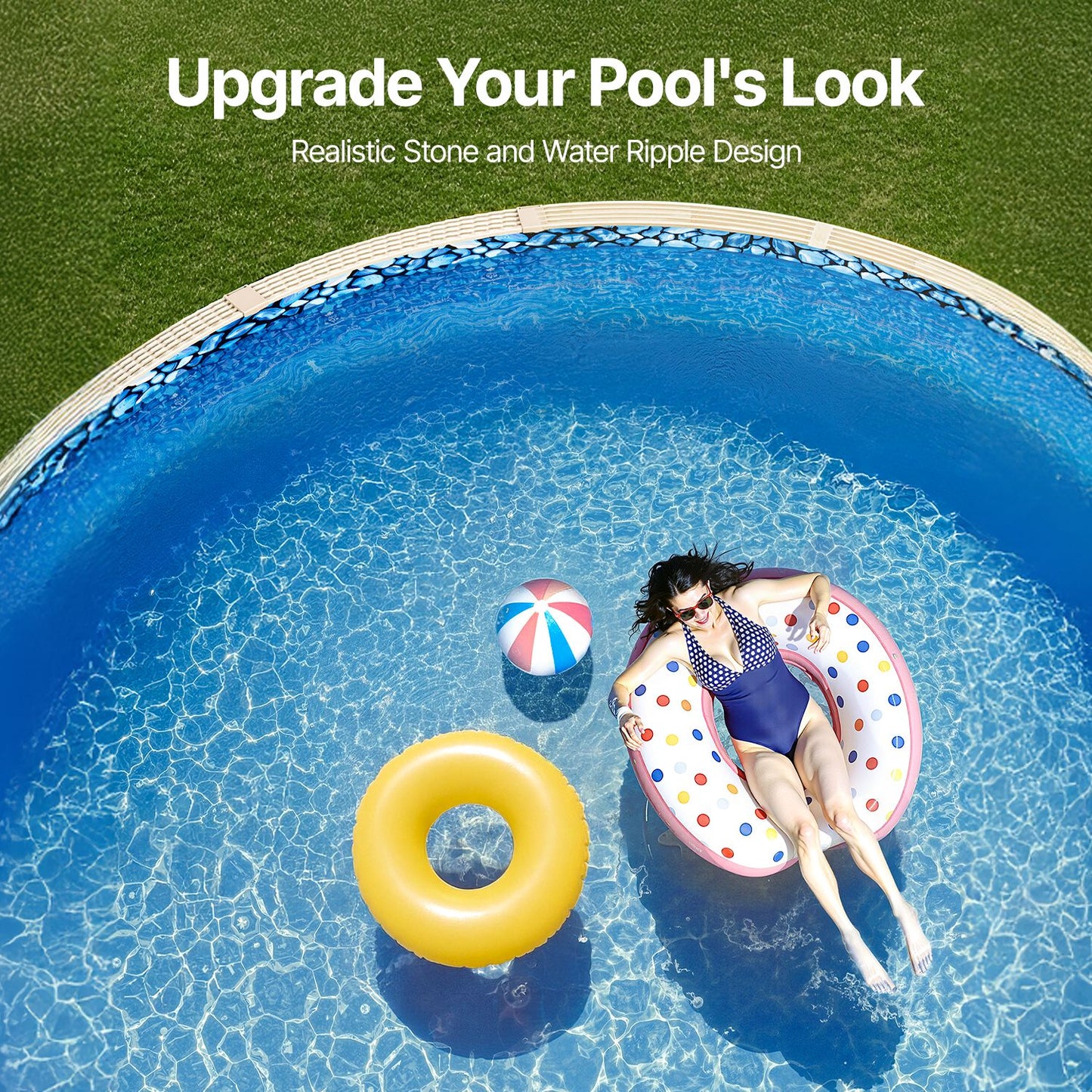 Round Pool Liner 24ft Overlap Style Pool Liner 54in Wall Height