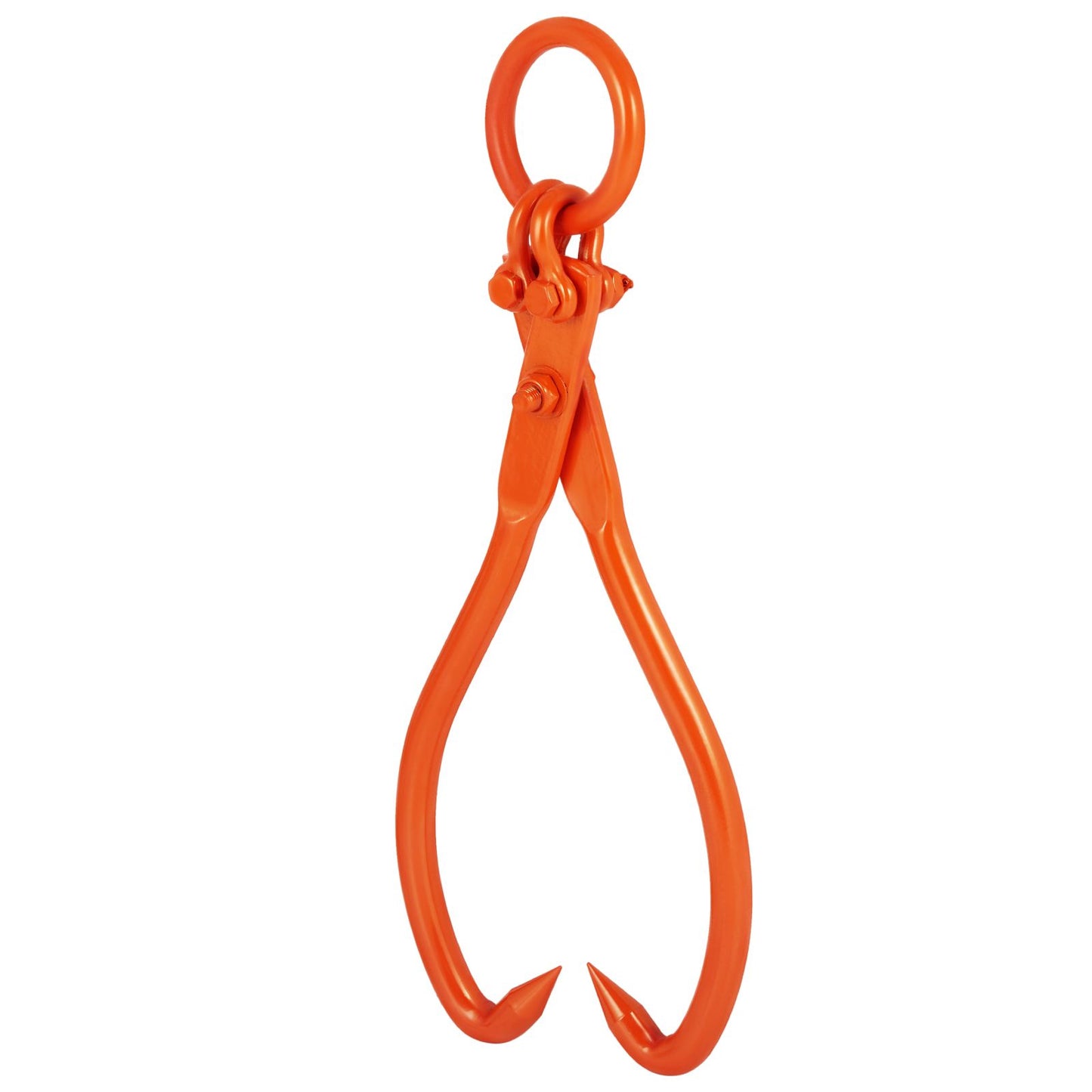 Log Skidding Tongs, 18 inch 2 Claw Log Lifting Tongs, Heavy Duty Steel Lumber Skidding Tongs, 772 lbs/350 kg Loading Capacity, Log Lifting, Handling, Dragging & Carrying Tool