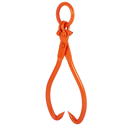Log Skidding Tongs, 18 inch 2 Claw Log Lifting Tongs, Heavy Duty Steel Lumber Skidding Tongs, 772 lbs/350 kg Loading Capacity, Log Lifting, Handling, Dragging & Carrying Tool