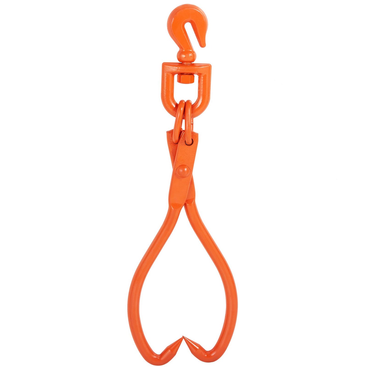Log Skidding Tongs, 45.7cm 2 Claw Log Lifting Tongs, Heavy Duty Rotating Steel Lumber Skidding Tongs, 350 kg Loading Capacity, Log Lifting, Handling, Dragging & Carrying Tool
