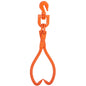 Log Skidding Tongs, 45.7cm 2 Claw Log Lifting Tongs, Heavy Duty Rotating Steel Lumber Skidding Tongs, 350 kg Loading Capacity, Log Lifting, Handling, Dragging & Carrying Tool
