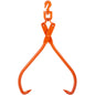 Log Skidding Tongs, 81.3cm 2 Claw Log Lifting Tongs, Heavy Duty Rotating Steel Lumber Skidding Tongs, 700 kg Loading Capacity, Log Lifting, Handling, Dragging & Carrying Tool