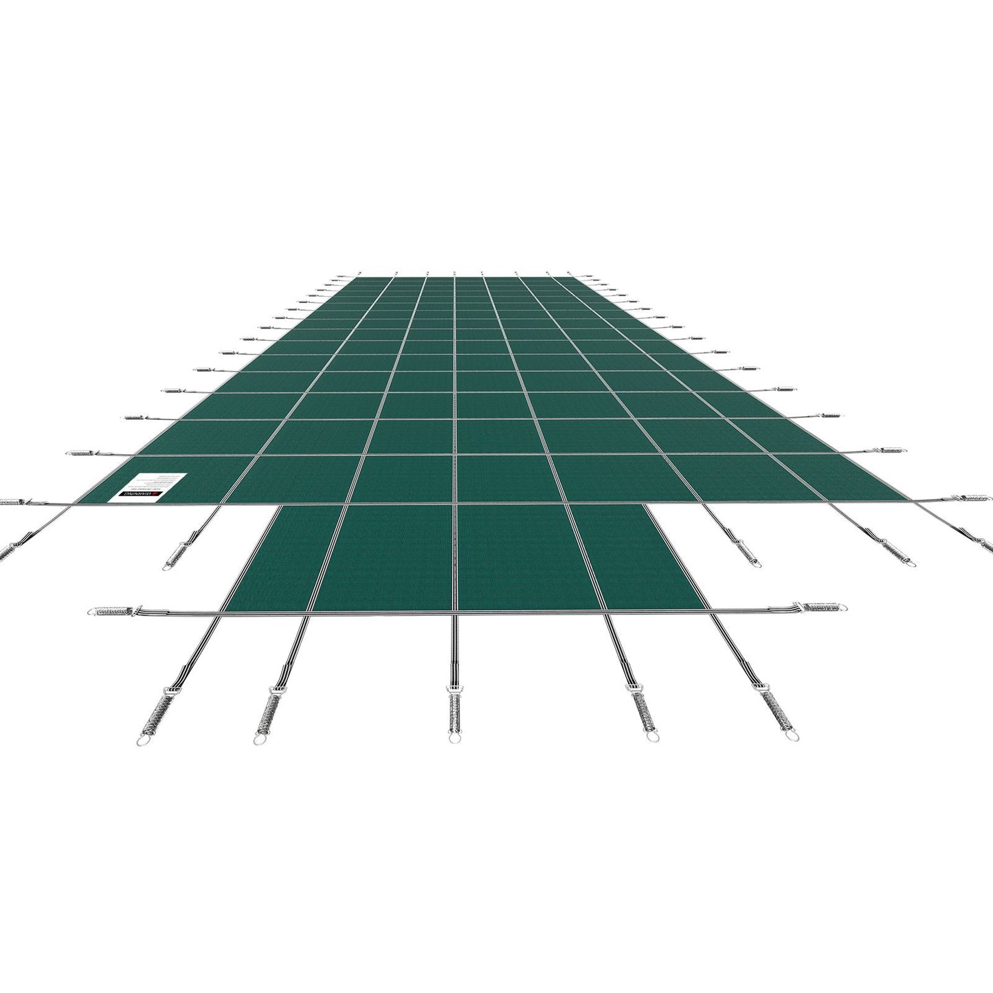 Pool Safety Cover Fits 20x40ft Rectangle Inground Safety Pool Cover Green Mesh with 4x8ft Center End Steps Solid Pool Safety Cover for Swimming Pool Winter Safety Cover