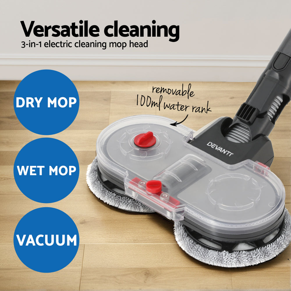 Devanti Stick Vacuum Cleaner Mop Head 350W Grey