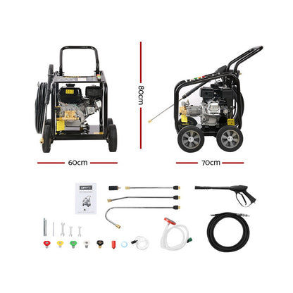 Giantz Petrol High Pressure Cleaner Washer 20M Hose Gurney