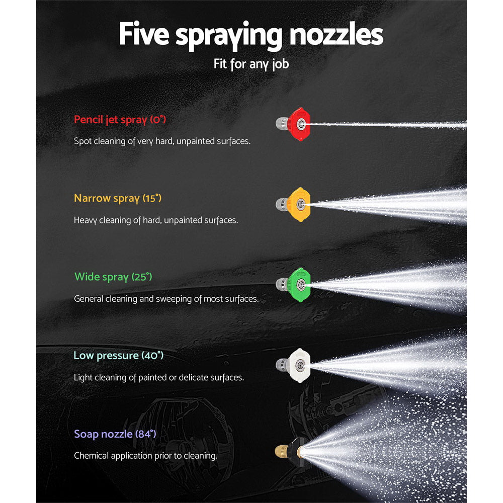 Giantz Petrol High Pressure Cleaner Washer 20M Hose Gurney