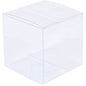 10 Pack of 8cm Square Cube - Product Showcase Clear Plastic Shop Display Storage Packaging Box