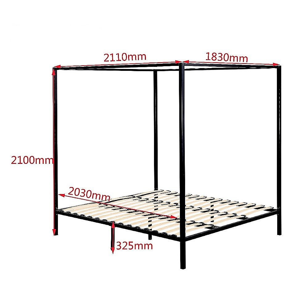 4 Four Poster King Bed Frame