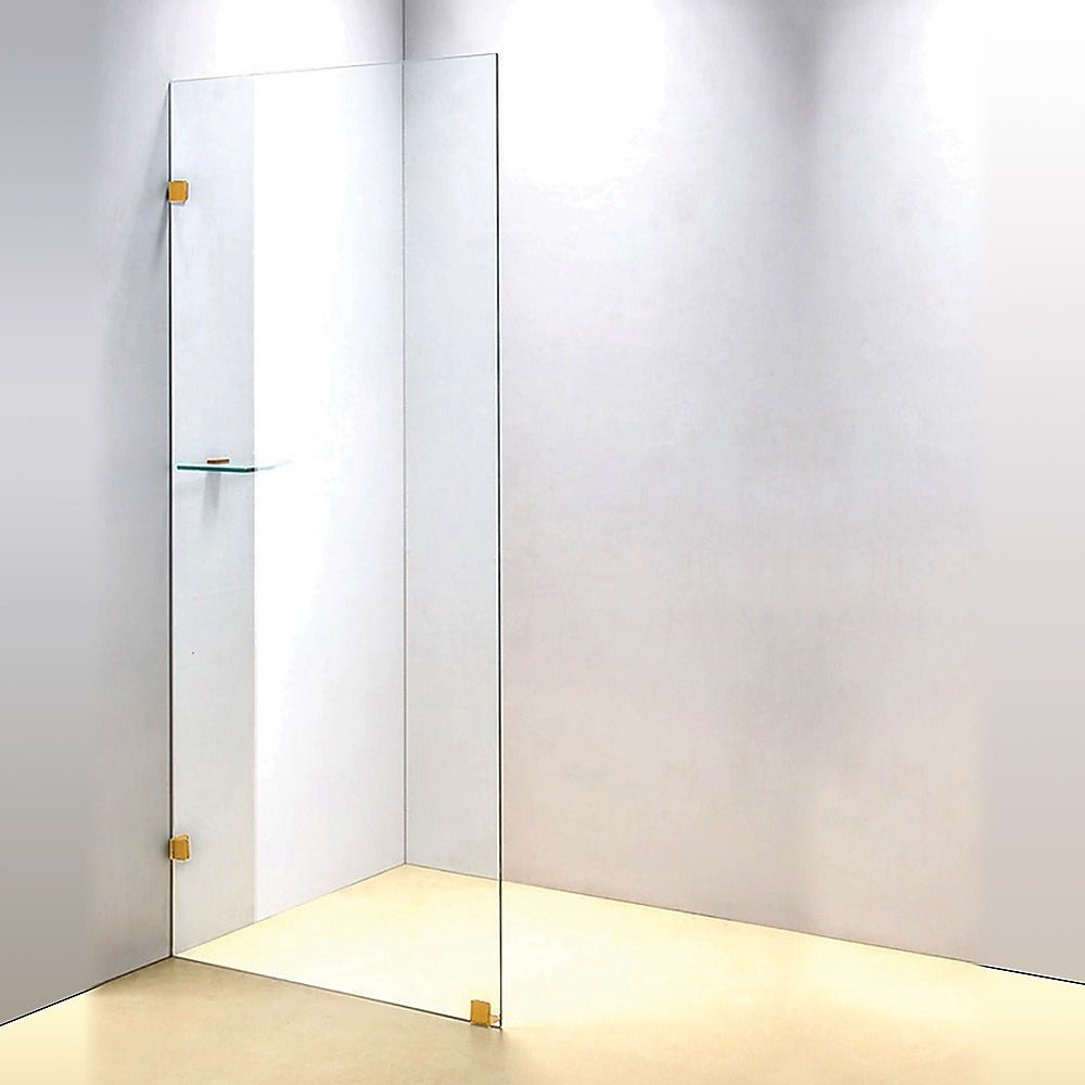 700 x 2100mm Frameless 10mm Safety Glass Shower Screen