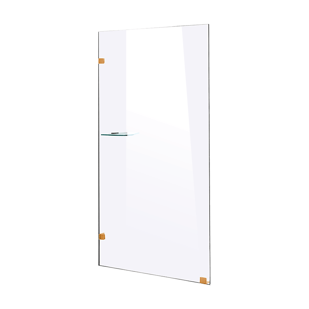 700 x 2100mm Frameless 10mm Safety Glass Shower Screen