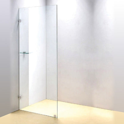 700 x 2100mm Frameless 10mm Safety Glass Shower Screen