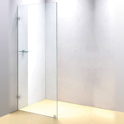 800 x 2100mm Frameless 10mm Safety Glass Shower Screen