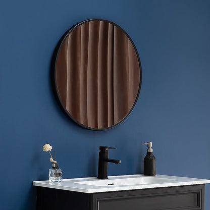 80cm Round Wall Mirror Bathroom Makeup Mirror by Della Francesca