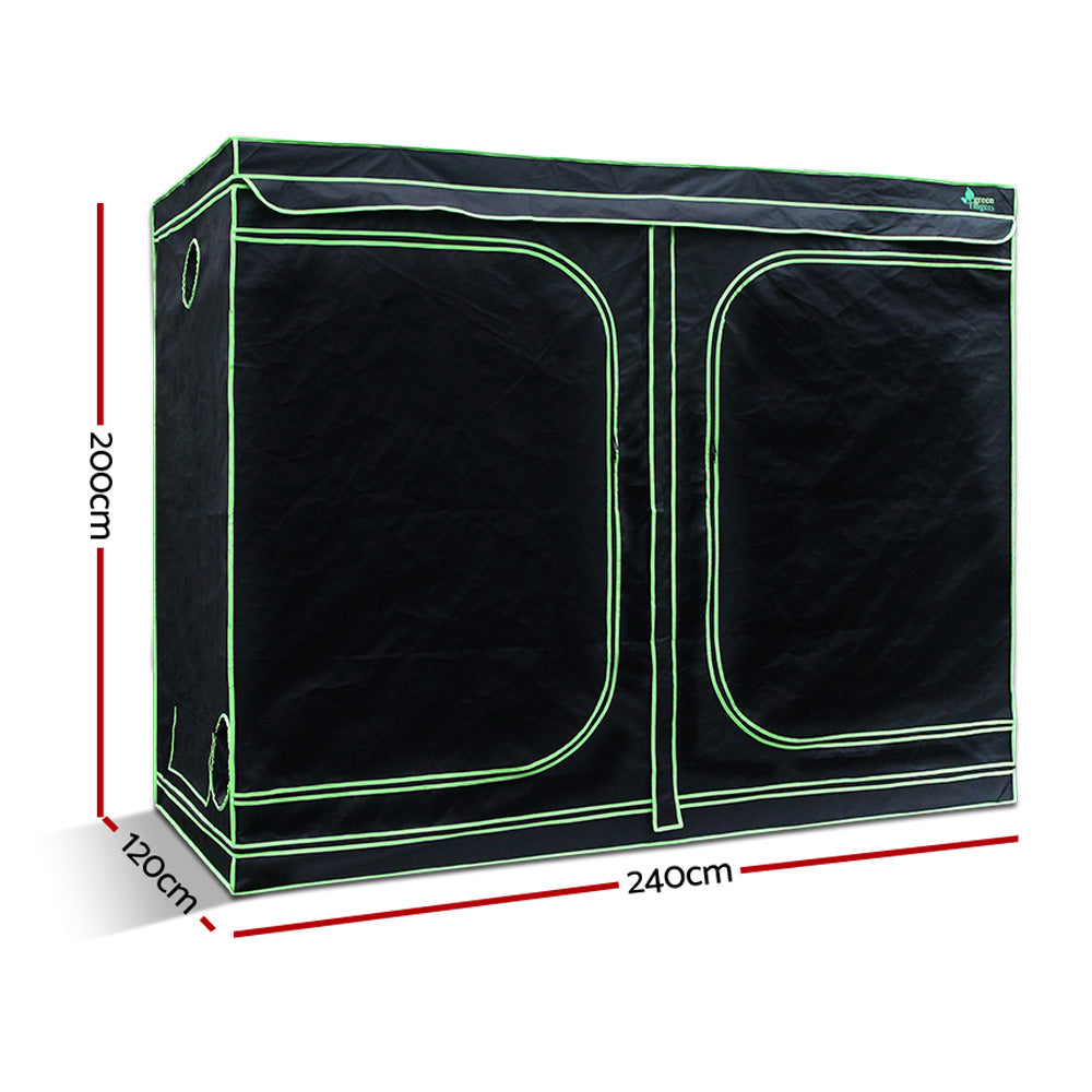 Greenfingers Grow Tent 240x120x200CM 1680D Hydroponics Kit Indoor Plant Room System