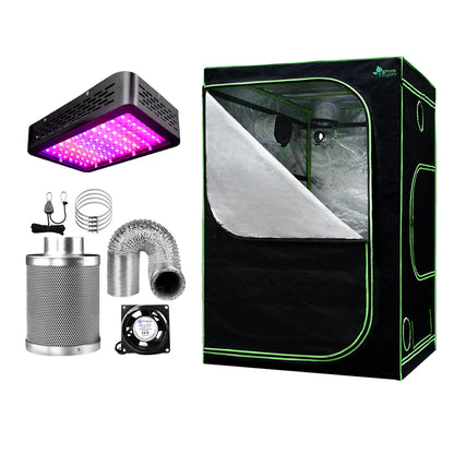 Greenfingers Grow Tent Light Kit 150x150x200CM 1000W LED 6" Vent Fan,Greenfingers Grow Tent Light Kit LED 1000W Full Spectrum 6" Vent 150x150x200CM