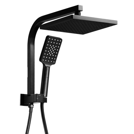 Cefito 8'' Rain Shower Head Set Handheld Square High Pressure Black