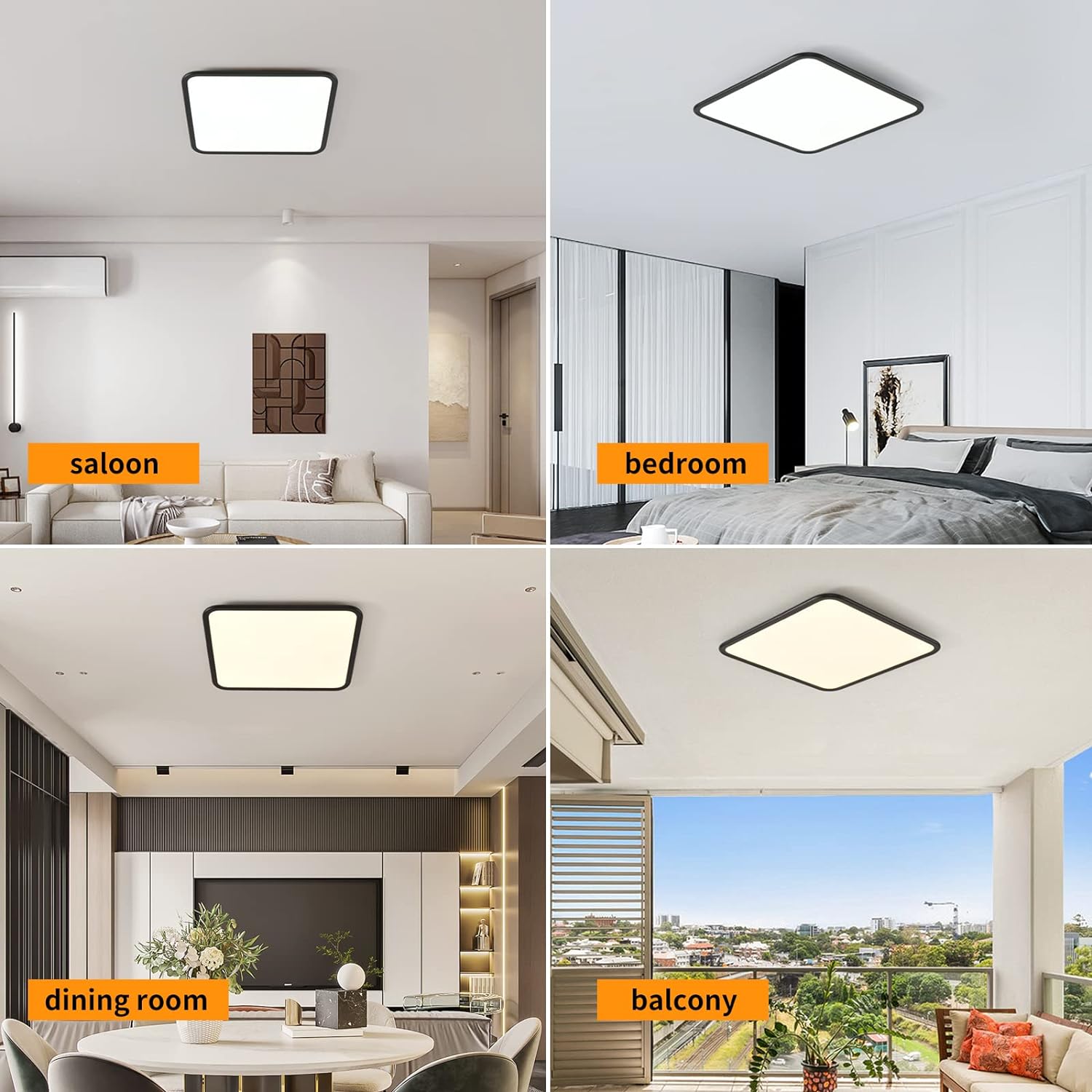 Dimmable LED Ceiling Light, 40W Anti Blue