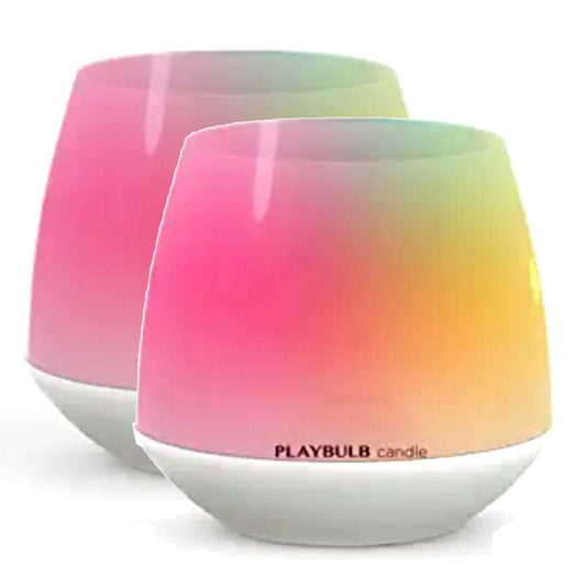 Twin Pack MIPOW PlayBulb LED Flameless Candle Night Light App Control Wedding Party