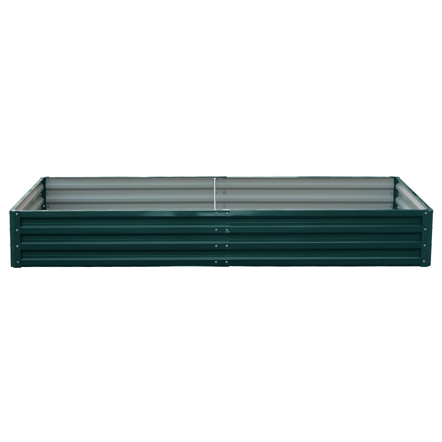 Wallaroo Garden Bed 240 x 120 x 30cm Galvanized Steel - Green