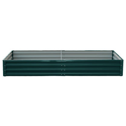 Wallaroo Garden Bed 240 x 120 x 30cm Galvanized Steel - Green