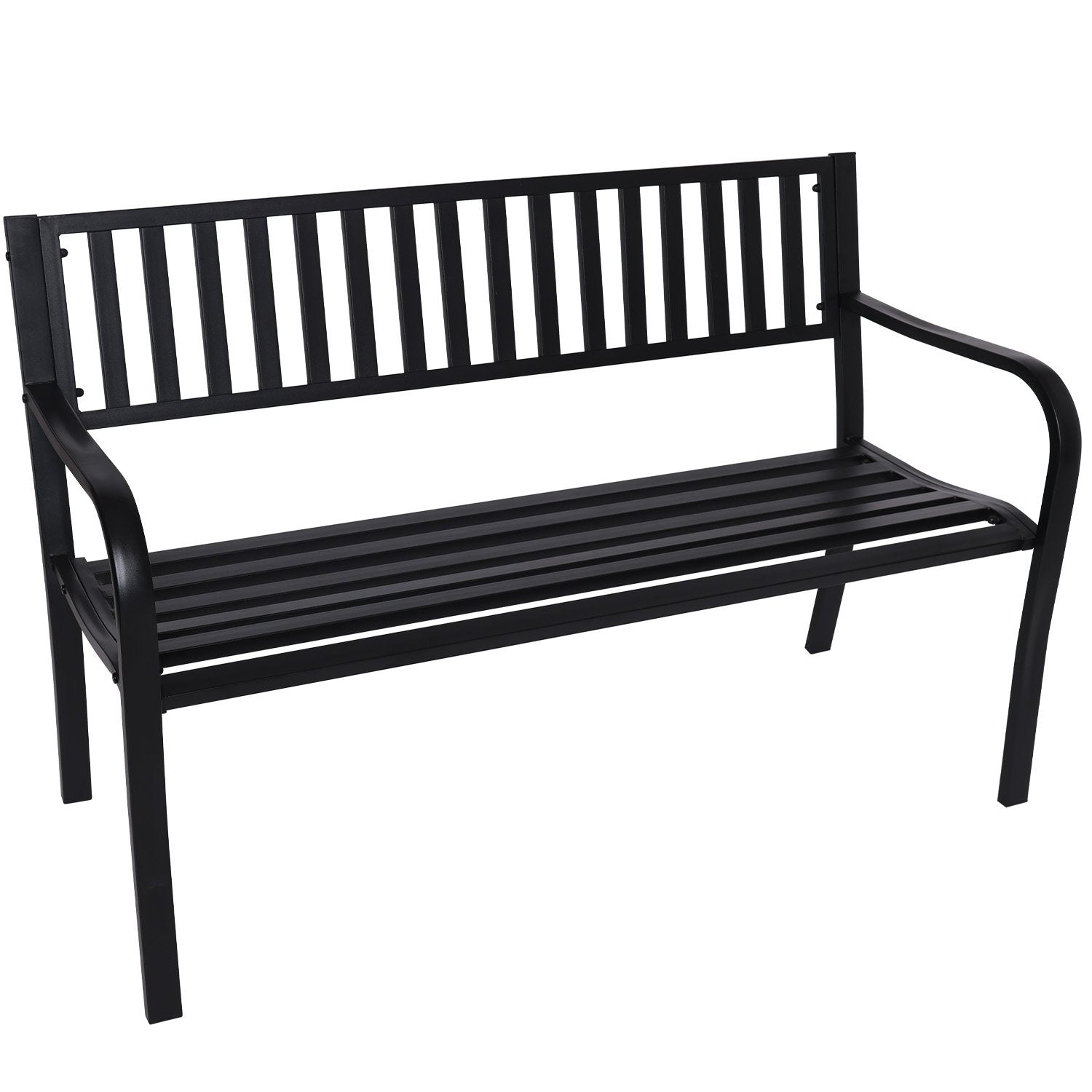 Wallaroo Steel Outdoor Garden Bench - Modern